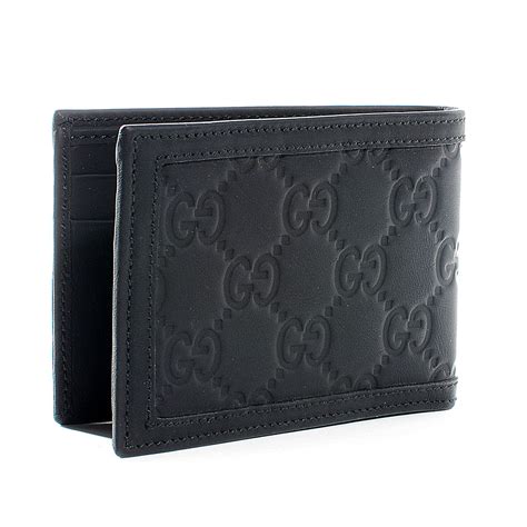 gucci balck fold wallet|Gucci guccissima wallet.